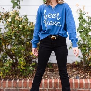 Queen of Sparkles Beer Queen Sweater